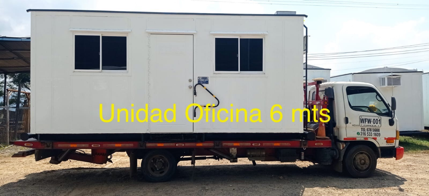 Unidad Oficina 6 metros en transporte
